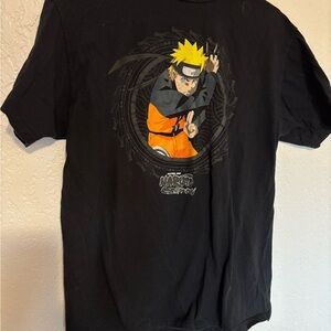 Anime Character Graphic Black and Orange Tee